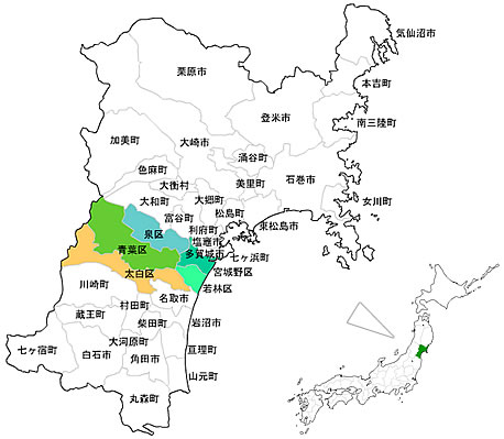 宮城県仙台市5区の地域情報